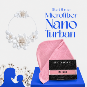 تربون الشعر بنك Microfiber Nano Turban - pink